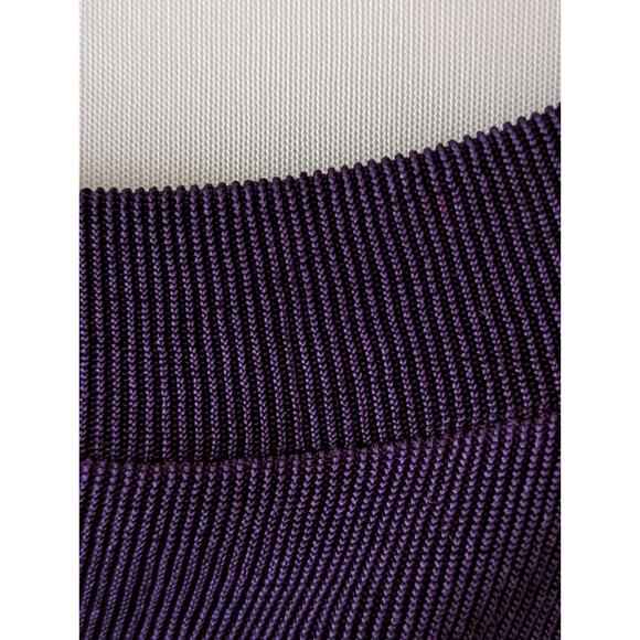 Purple Unbranded Travel Polyester Knit Top LS B 38" Hips 37" has Lot Stretch. - Picture 2 of 7